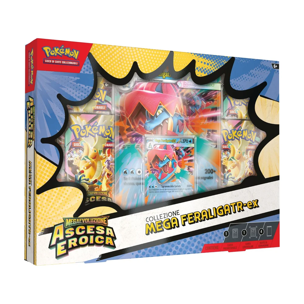 Collezione Mega Feraligatr-ex dell'espansione Megaevoluzione - Ascesa Eroica